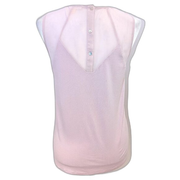 Meadow Rue | Anthropologie Sleeveless Crochet Sheer Panel Button Back Blouse XS - Picture 3 of 11